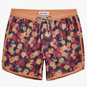 maamgic Mens Boys Short 80s 90s Vintage Swim Trunks with Mesh Lining Quick Dry.